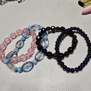 Stretchy Beaded Bracelet Lot of 4